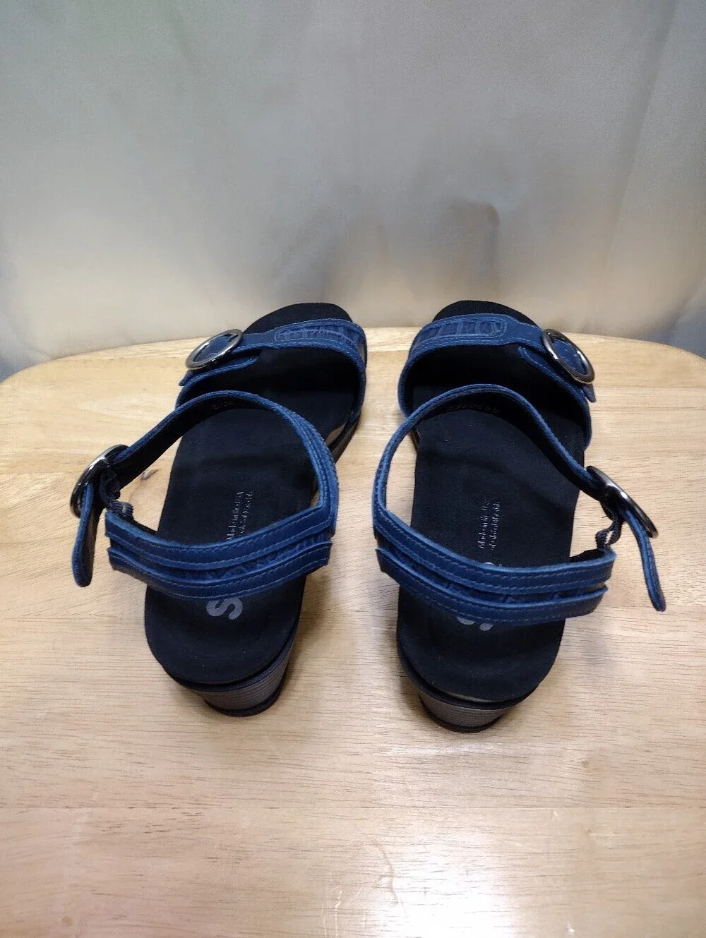 SAS Women's Capsain Blue Seight Wedge Strapped Sandals Size 8.5W